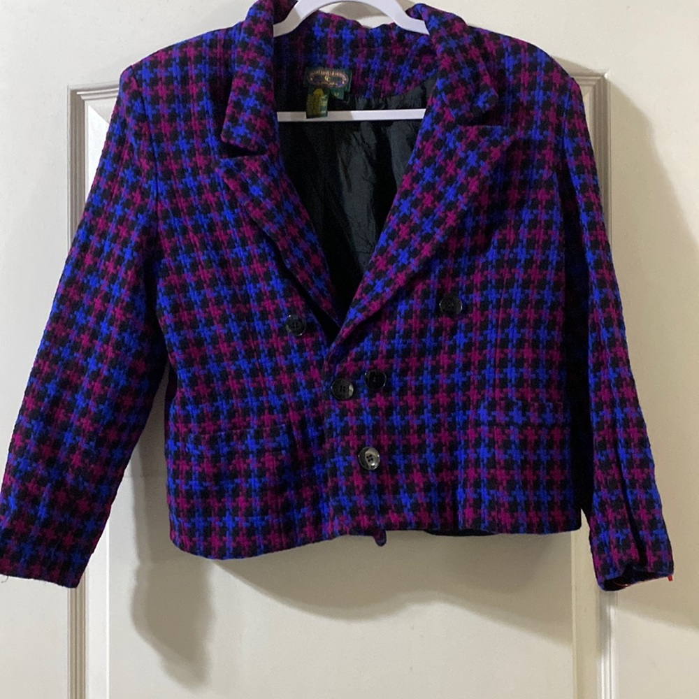 Charter Club Multi Color Tweed Wool Blazer. Size 12. Runs true to size.